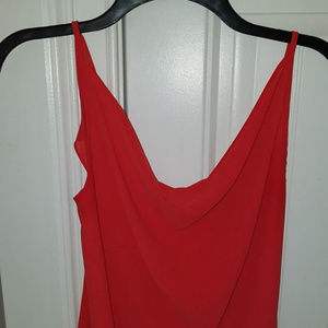 Naked Zebra red tank top size M